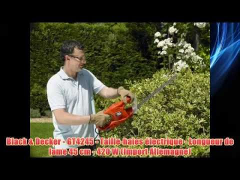 Кусторез электрический GT4245 Black&Decker, 420 Вт - видео-обзор от Greensad