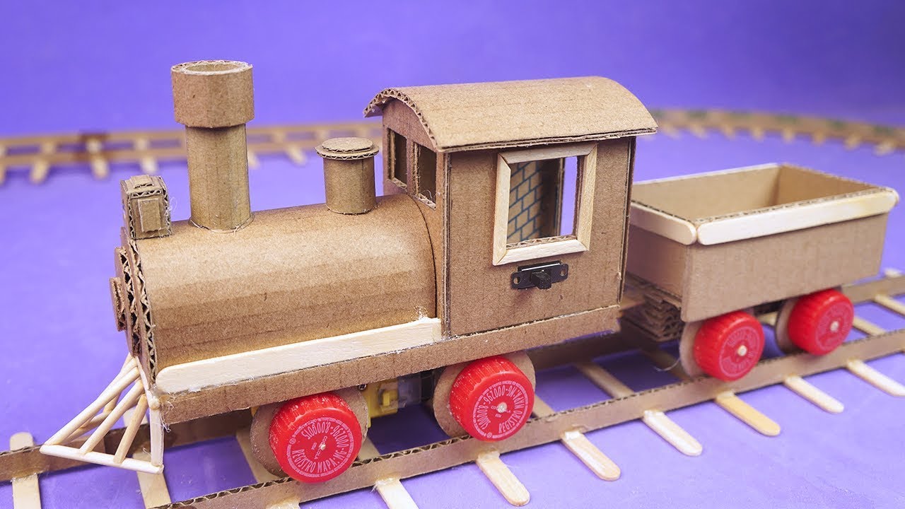 INCRE BLE TREN EL CTRICO HECHO CON MOTOR DC Y CART N YouTube