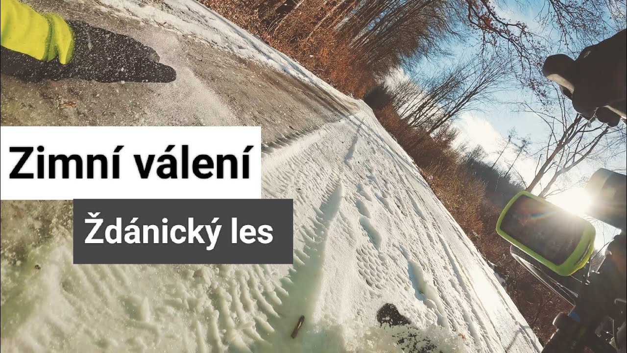 Gravel první lednová vyjížďka 2026 -  mráz, led, sníh - Ždánický les Czech Republic 4.1.2026 /4K