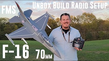 FMS - F-16 Falcon - 70mm - Unbox, Build, & Radio Setup