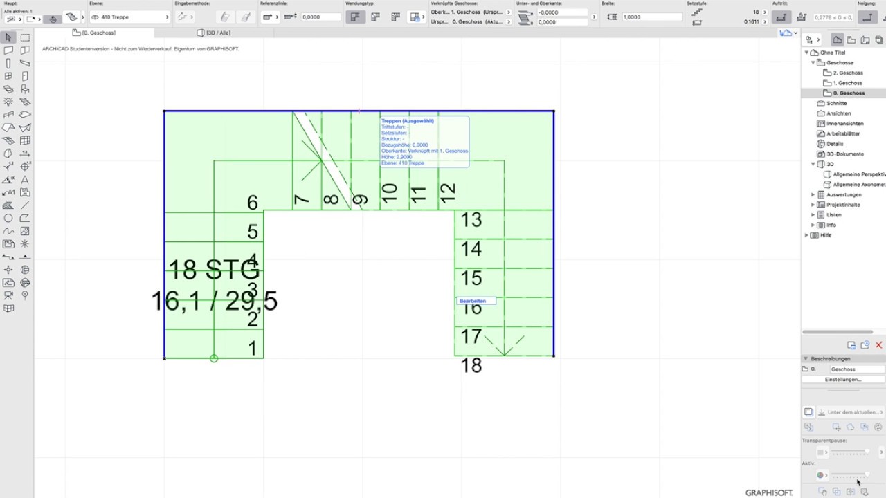 Archicad Forum Thema Anzeigen Treppen Beschriftung Beweglich