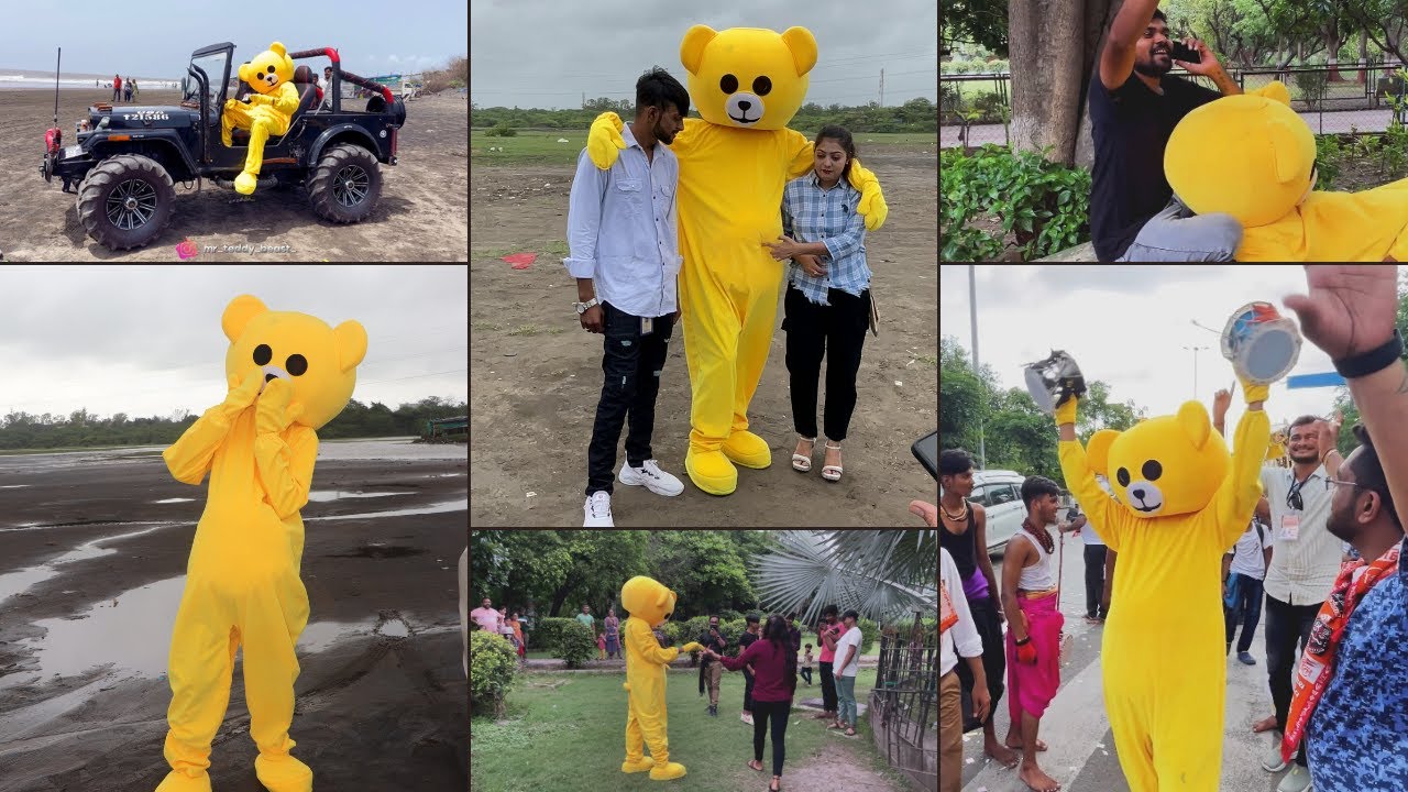 Teddy prank on public 🤣😂 #trending #viral #youtubeshorts #ytvideo#teddybear#funny #comedy