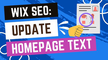 Wix SEO Checklist: Update The Text On Your Homepage
