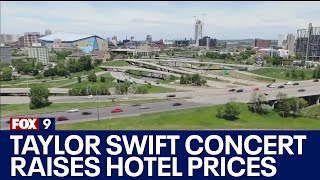 Taylor Swift concert raising hotel prices I KMSP FOX 9
