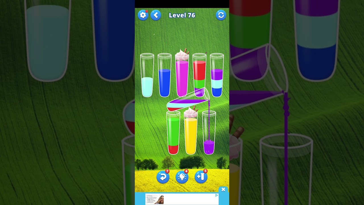 Water Sort – Color Puzzle Game – Level 76 | Color Puzzle Challenge