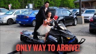 Arriving in Style! Hardcore sledder graduation (No Music)