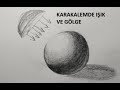 KARAKALEM İLE IŞIK GÖLGE NASIL VERİLİR-KARAKALEME GİRİŞ-KARAKALEM KÜRE ÇİZİMİ