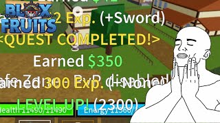 Got Max Level By Killing Bandits!!! (BloxFruits) 2300.EXE