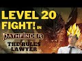 Watch a level 20 boss fight in pathfinder 2e  does highlevel play work