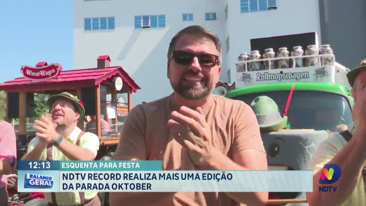 Esquenta para a festa: NDTV Record realiza mais uma edição da Parada Oktober
