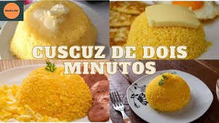 Cuzcuz De 2 Minutos - Fácil De Fazer - Apenas 1 Ingrediente.