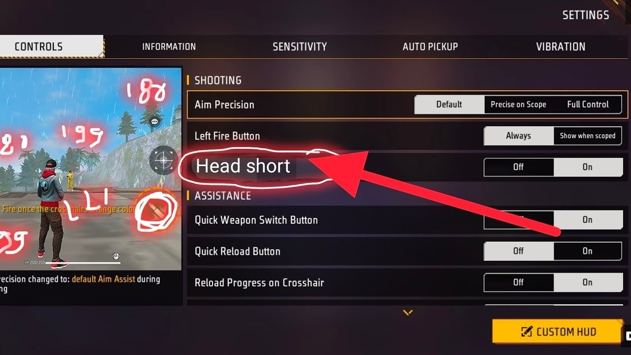 New Control Setting Full Details | In Match Setting Free Fire 🔥 - YouTube