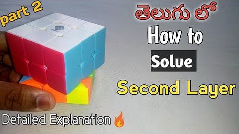 How to solve second layer of Rubik