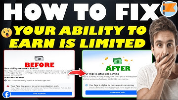 How to Fix "Your ability to earn is limited" on Facebook 2025 | Resolve Monetization Problem