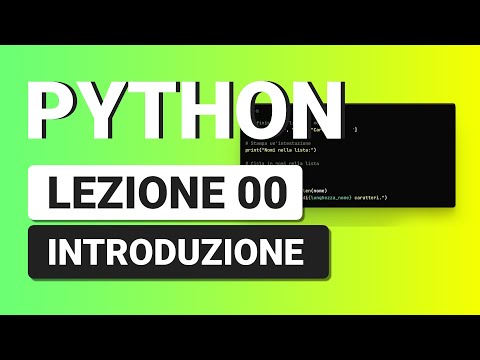 PYTHON Tutorial Italiano 00 - Organizzazione Corso Python