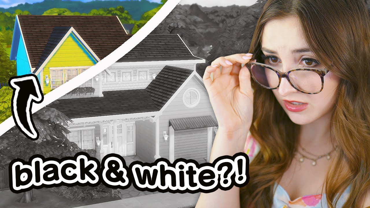 Ready go to ... https://www.youtube.com/watch?v=EmjJPOSbt3o [ i tried building a house in BLACK & WHITE in sims 4]