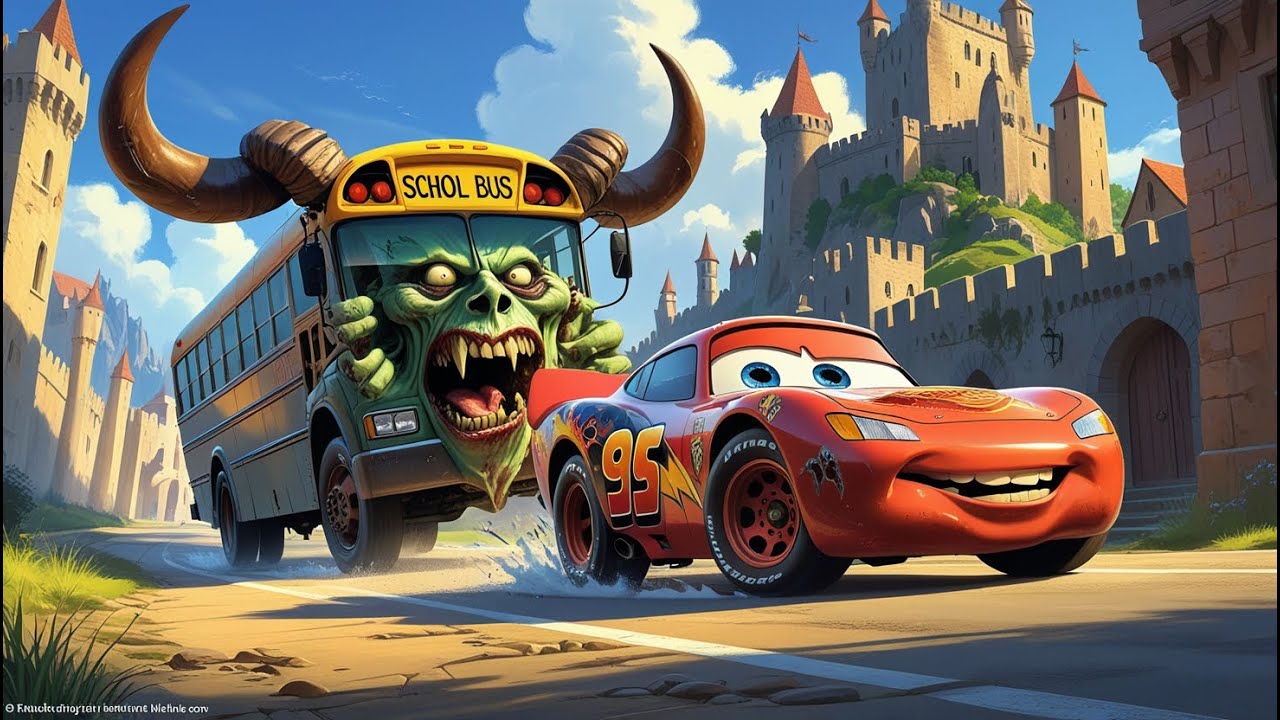 Big & Small vs Epic Escape McQueen VS ZOMBIE MACK TRUCK with LOGS and Train Eater CarsBeamNGDrive#9