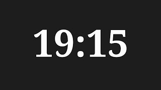 19 Minutes 15 Seconds Timer