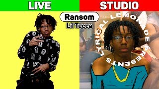 Lil Tecca - Ransom. LIVE vs STUDIO.