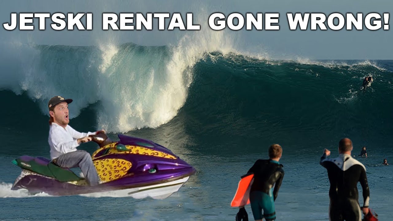 Jet Ski's WILD ride into surf at The Wedge Captain Reacts YouTube