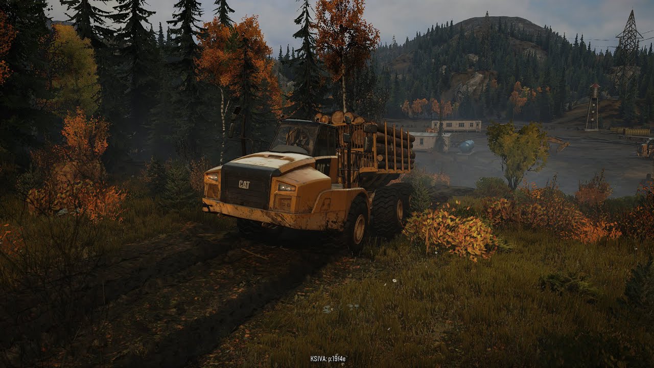 CATERPILLAR 745C TRANSPORTING AN MEDIUM LOGS SNOWRUNNER GAMEPLAY