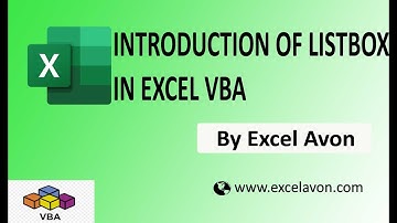 Introduction OF ListBox in Excel VBA - Excel Avon