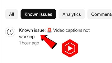 Known issue: Video captions not working | yt studio Video captions not working