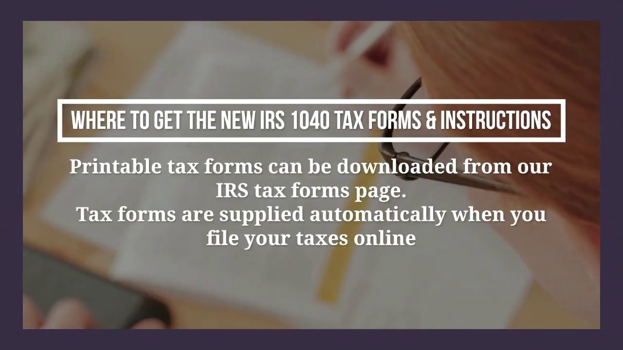 Where to Find IRS Form 1040 and Instructions for 2020, 2021 - YouTube