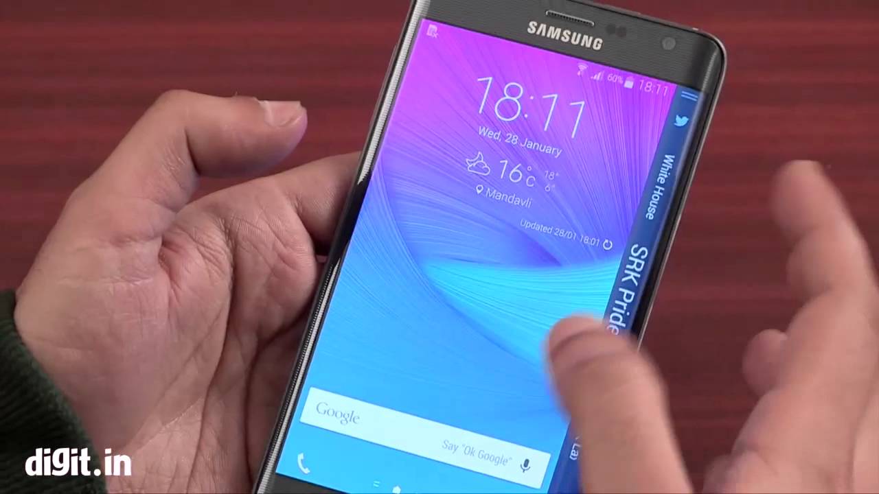 Samsung Galaxy Note Edge - First Look ( Review ) - YouTube