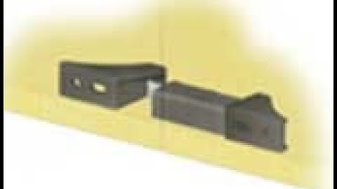 CompX TLDL200 WHT White Double Door Latch   1 Each