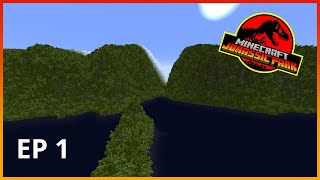 MINECRAFT JURASSIC PARK MAP - EP 1 - ENTRANCE TO ISLA NUBLAR screenshot 5