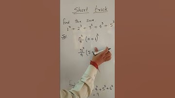 Sum of cubes of first n natural numbers #short tricks #shorts