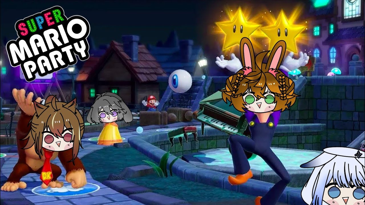 【SUPER MARIO PARTY ⭐】久違的合體！來啊互相傷害！【伊哇/ IwaMidorin】w/Aka, Mura, Ran | MYViki