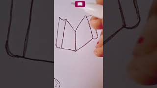 Easy to draw a open Book 📖 drawing ❤️. #trandingsong #shorts #drawing #painting #art&amp;craft