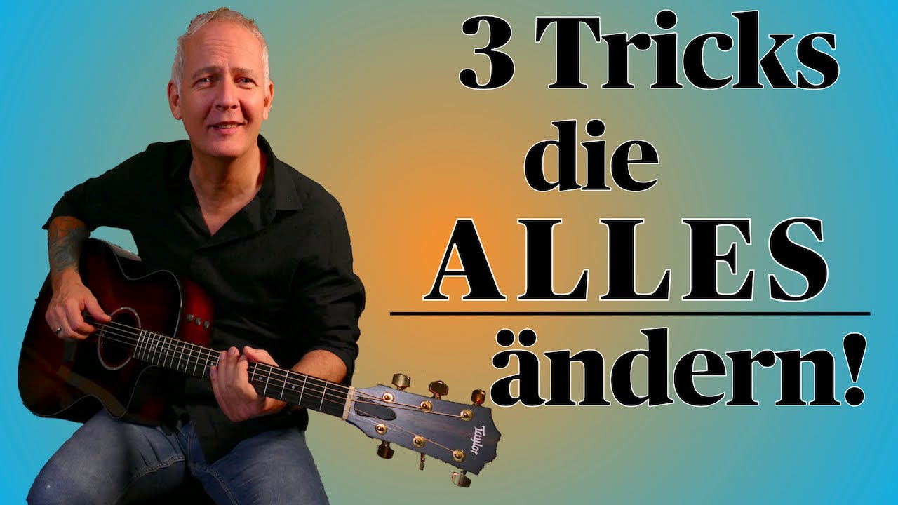 Werde wirklich besser auf der Gitarre!  DREI ELEMENTARE TRICKS