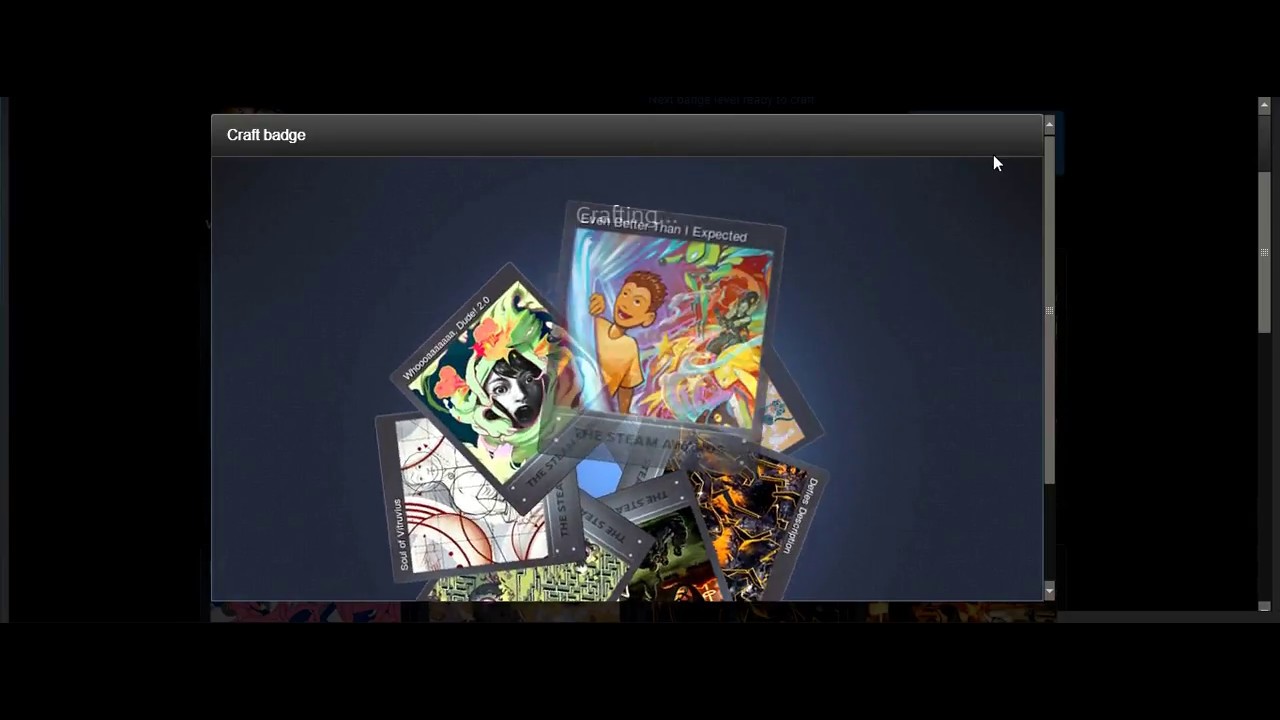 STEAM TRADING CARDS Steam Awards 2017 Badge Level 3 YouTube