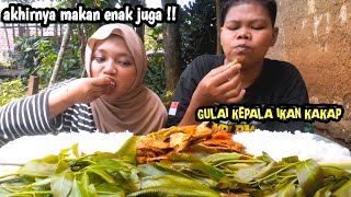 FINALLY, EATING SOMETHING TOO DELICIOUS || MUKBANG GULAI SNAP FISH HEAD   OXFORD SUPUT   CAMEL SUPUT
