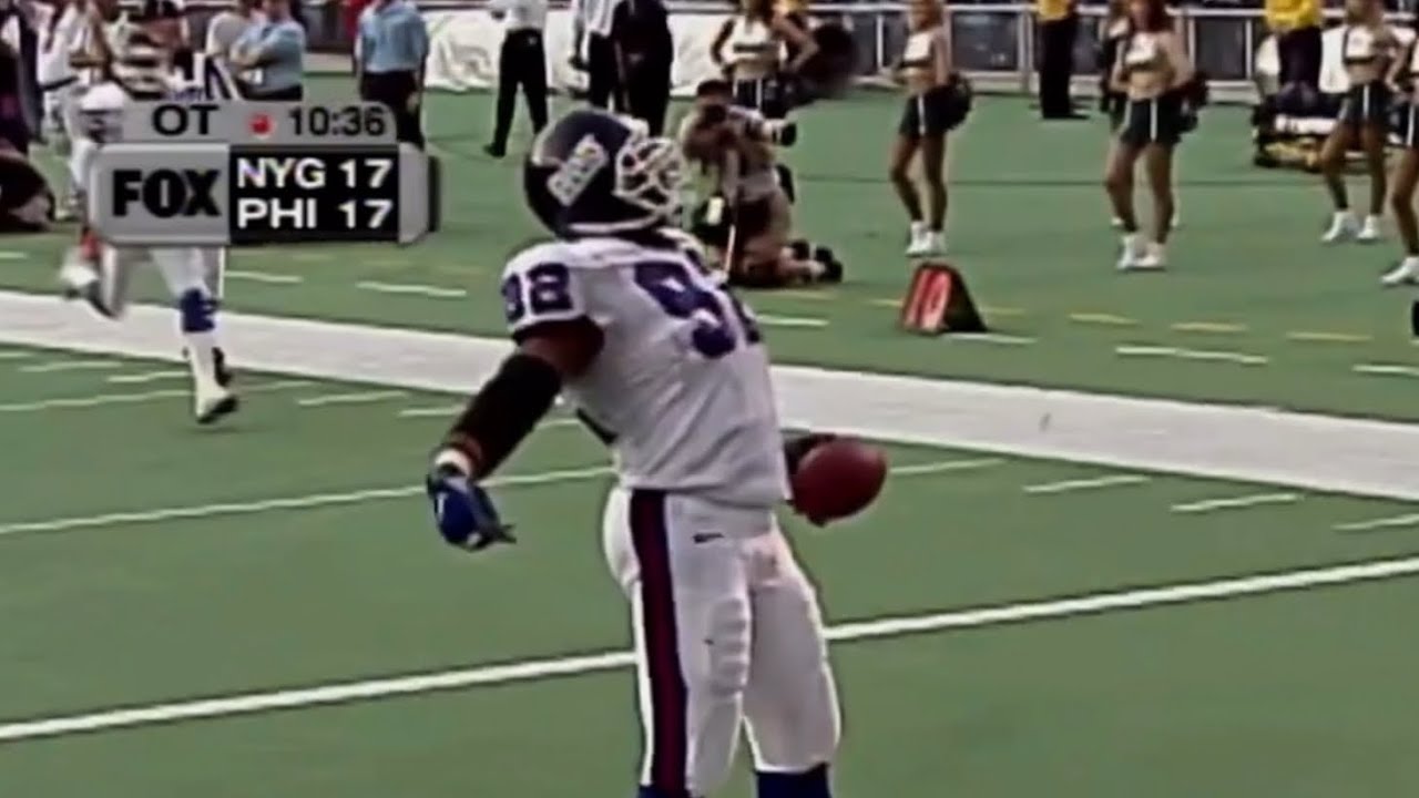 Michael Strahan Walkoff 44 Yard Overtime Pick 6 1999 Giants at Eagles (4K)