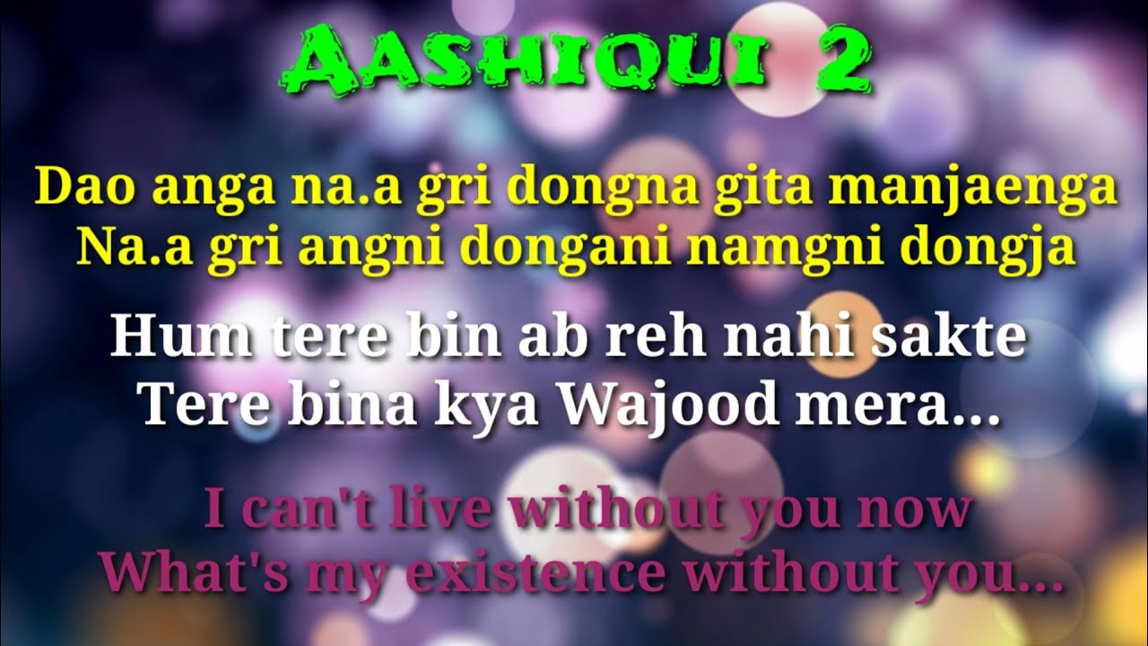 Aashiqui 2 Song 🎵Перевод на английском языке | Хинди Git Garo aro Englishchi Chigimik Talatani 👈