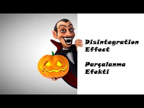Video Yapımı 1. Bölüm (Parçalanma Efekti/Disintegration Effect)