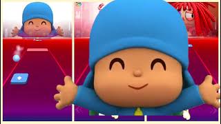 Baby Bus Coffin Dance Song Vs Pocoyo Coffin Dance Vs The Amazing Digital Dance, Tiles Hop-M