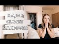 SMALL CLOSET ORGANIZATION (DECLUTTER + ORGANIZE MY SMALL APARTMENT CLOSET WITH ME)