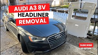 Audi A3 8V Headliner Removal & Disembly Guide 4K