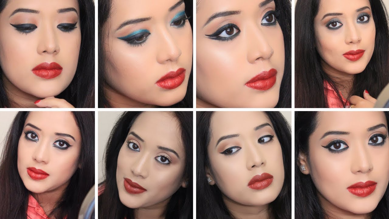 How To 11 Modern eyeliner looks HINDI Main(in HINDI) II Sweta's
