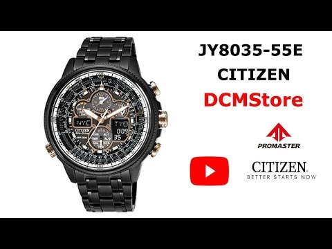 JY8035-55E Citizen Navihawk A-T RadioControlled  Black