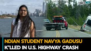 Indian Student Navya Gadusu Dies In Chicago on Highway  | Indians In U.S