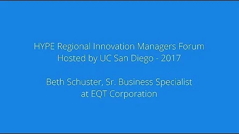 Interview: Beth Schuster, EQT Corporation - Regional Forum in San Diego