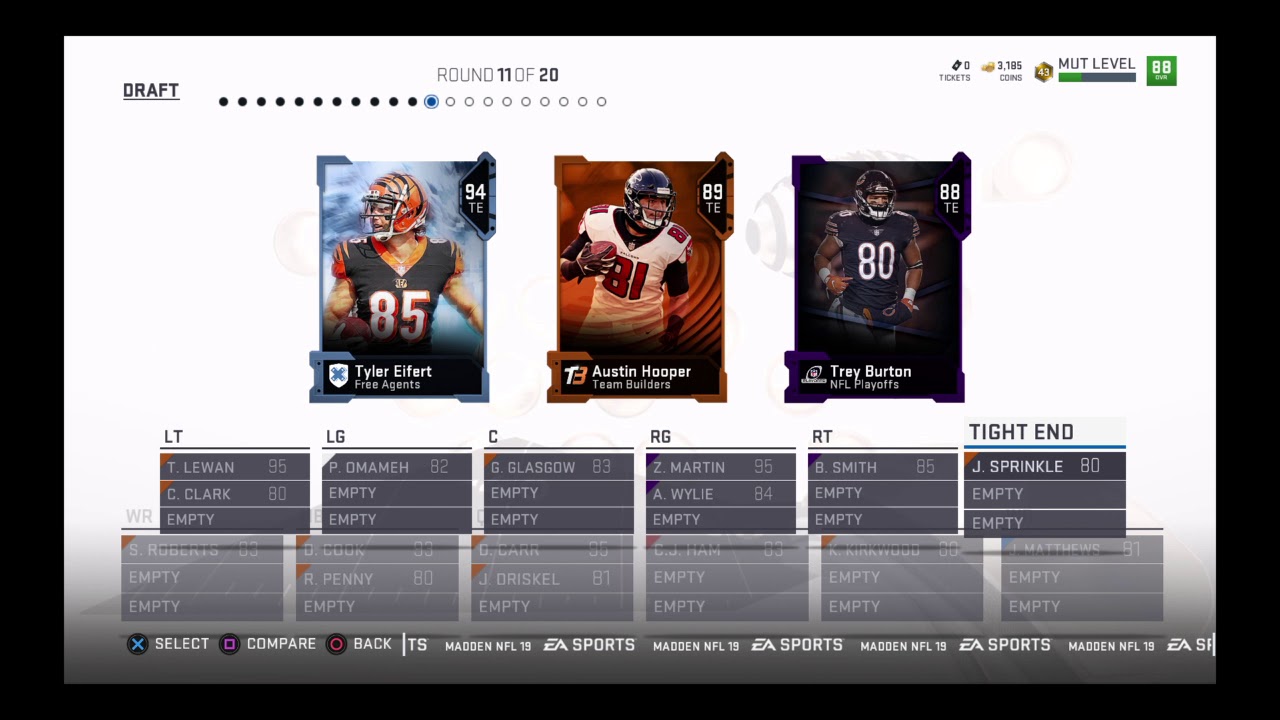 Madden NFL 19 mut draft [Crazy]