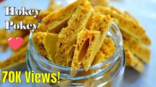 Honeycomb or Hokey Pokey with honey | Puff candy at home in minutes!