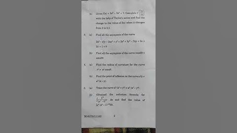 bsc 1st year mathematics ques. paper in exam 2022 calculus ⬆️#1styear#maths#calculus#viralshorts